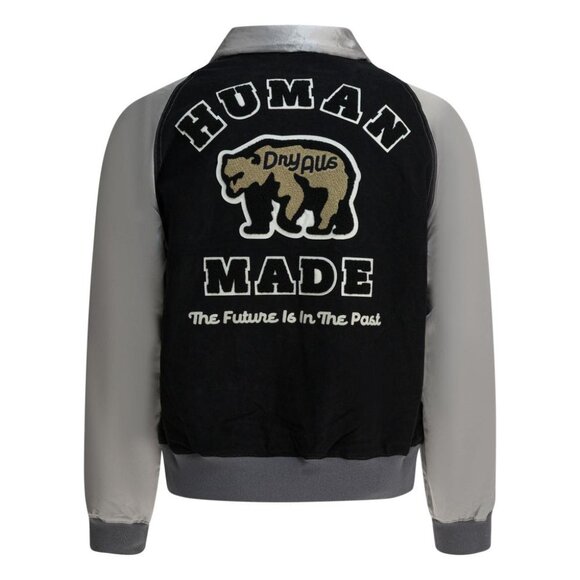 Human Made Satin Varsity Bomber Jacket Tag Size XL Men - Picture 2 of 4